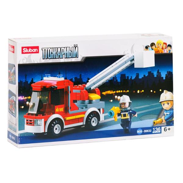 Кондуктор Sluban Пожарная служба 136 деталей