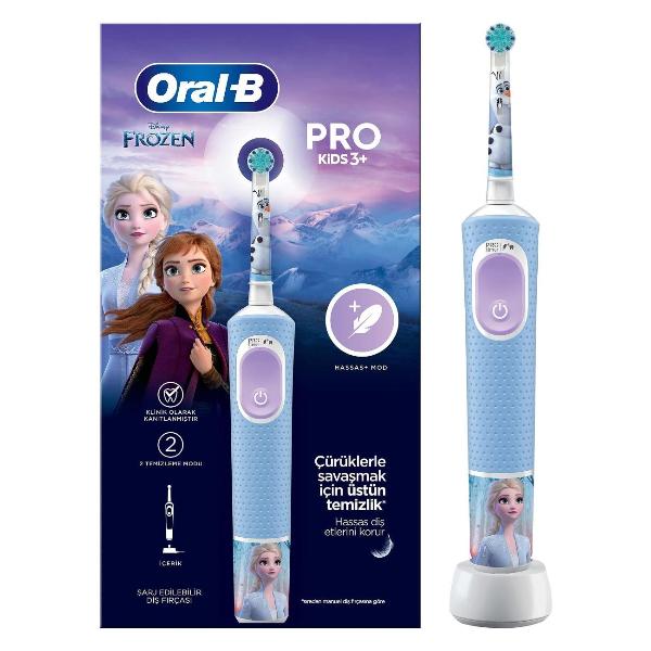 Электрическая зубная щетка Oral-B Vitality Kids Frozen "Храброе сердце" D103.413.2K