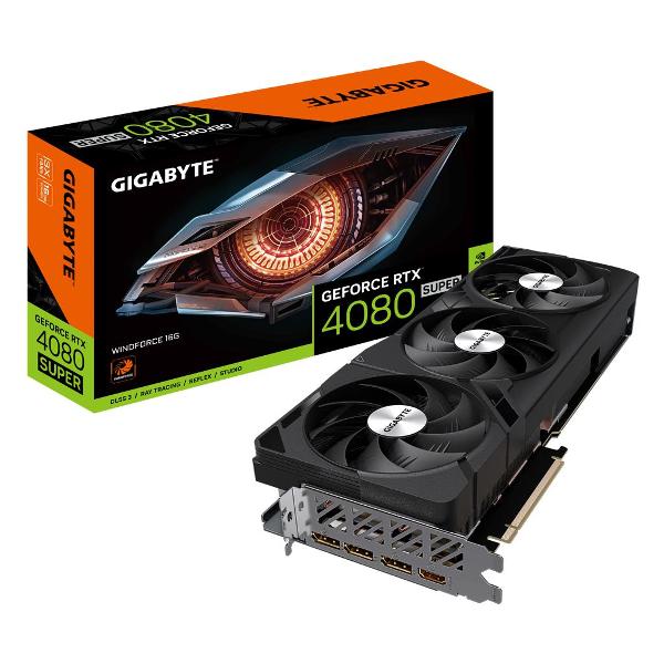 Видеокарта GIGABYTE NVIDIA GeForce RTX 4080 SUPER WINDFORCE 16GB GV-N408SWF3-16GD