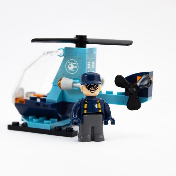 Конструктор Kids Brick Вертолет (44 детали)