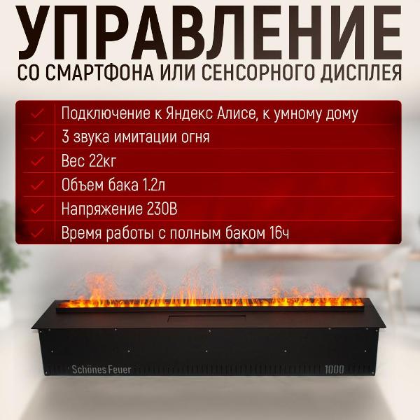 Камин электрический Schones Feuer SF1000
