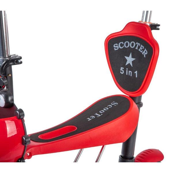 Самокат Novatrack Disco-kids Saddle PRO красный