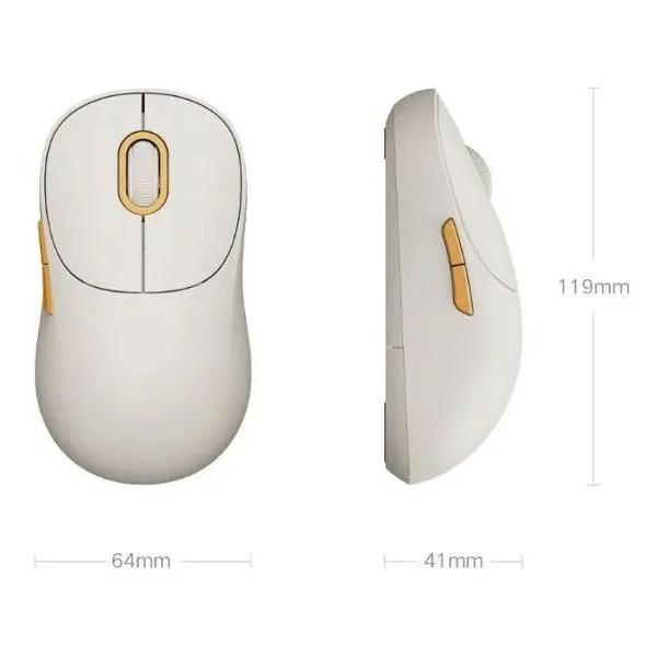 Мышь беспроводная Xiaomi Mi Wireless Mouse 3 бежевый
