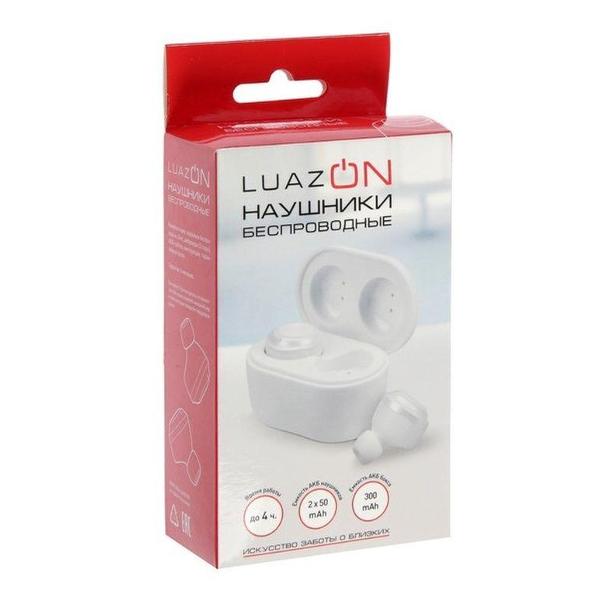 Наушники внутриканальные Bluetooth Luazon белые vbt 1.21