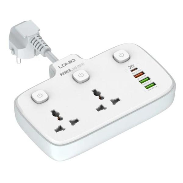 Удлинитель LDNIO 2 розетки 2500W SC2413