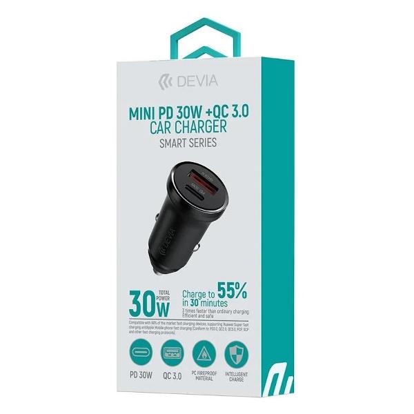 Автомобильное зарядное устройство Devia Smart Series Mini