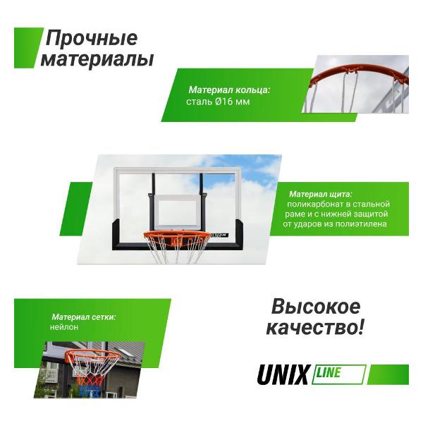 Баскетбольный щит UNIX line B-Backboard 48x32" R45 м