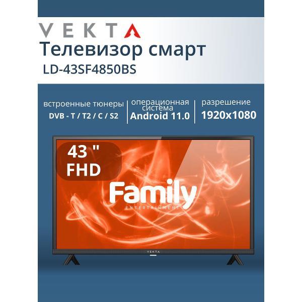 Телевизор Vekta LD-43SF4850BS фото