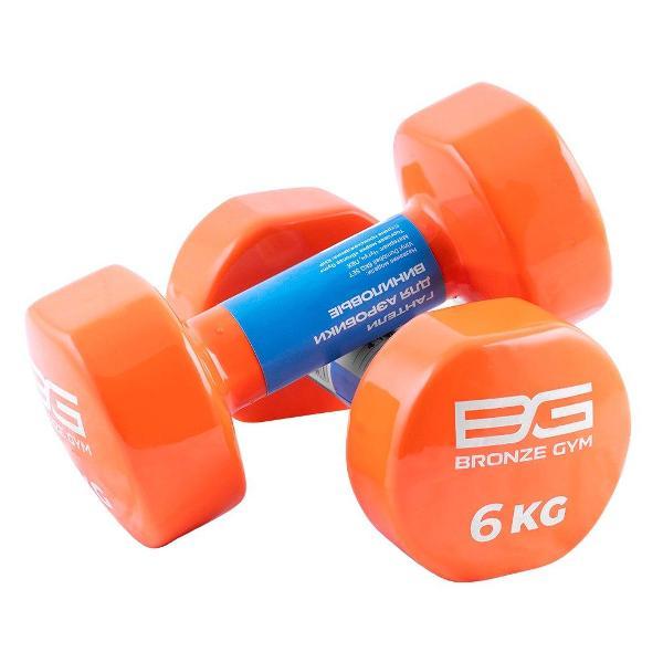 Гантель Bronze Gym 2 шт., 6 кг BG-FA-VD6
