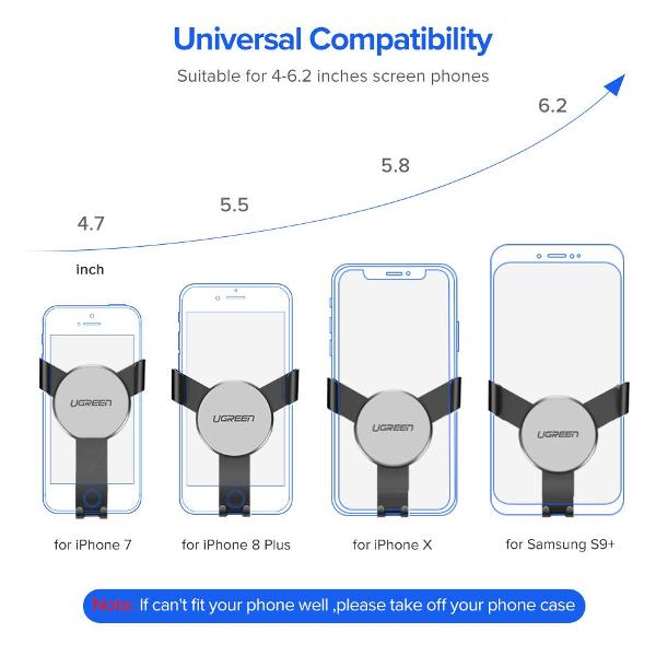 Держатель автомобильный для смартфонов uGreen 50564