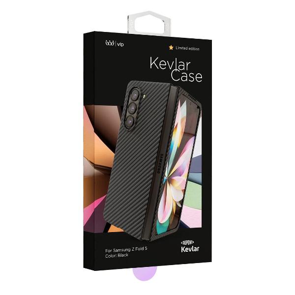 Чехол vlp Kevlar Case для Samsung Z fold 5 черный (1058005)