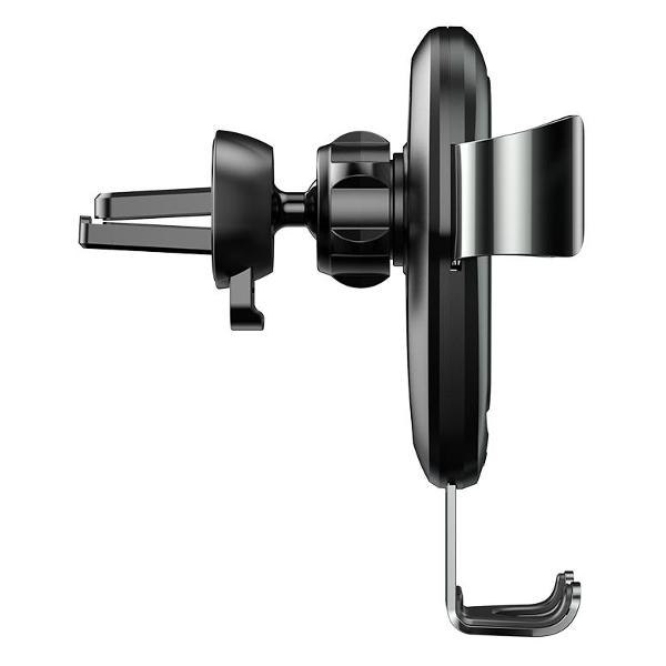 Держатель автомобильный для смартфонов Baseus Metal Wireless Charger Gravity Car Mount черный