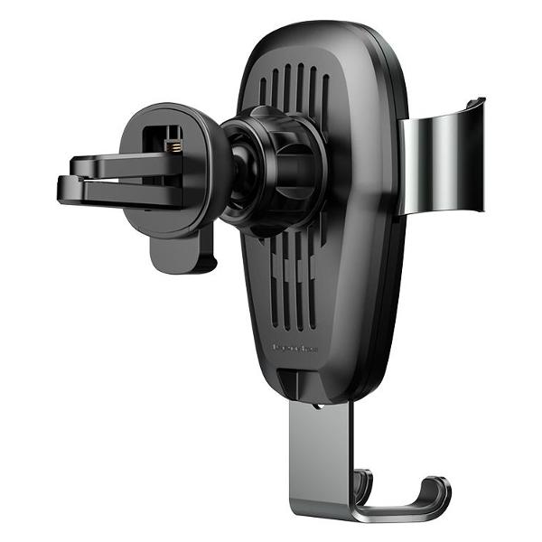 Держатель автомобильный для смартфонов Baseus Metal Wireless Charger Gravity Car Mount черный