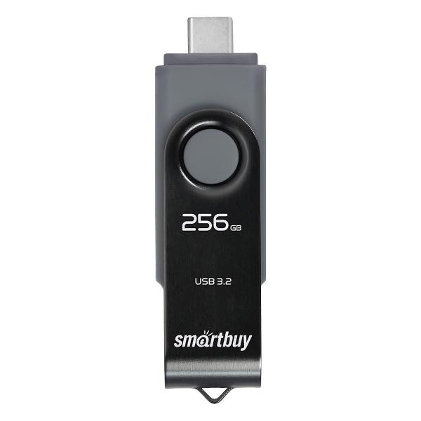 Флэш диск USB Smartbuy USB3.0&nbsp;256GB&nbsp;Twist&nbsp;Dual&nbsp;Type-C/Type-A&nbsp;(SB256GB3DUOTWK)
