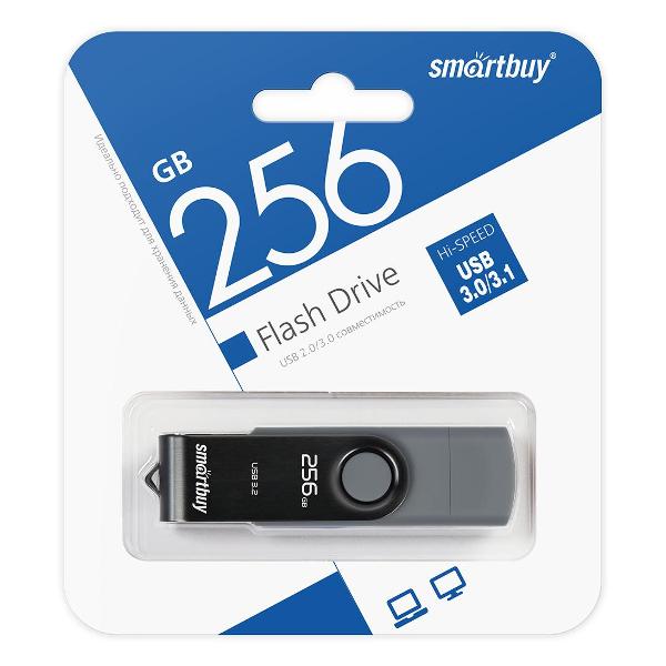 Флэш диск USB Smartbuy USB3.0&nbsp;256GB&nbsp;Twist&nbsp;Dual&nbsp;Type-C/Type-A&nbsp;(SB256GB3DUOTWK)