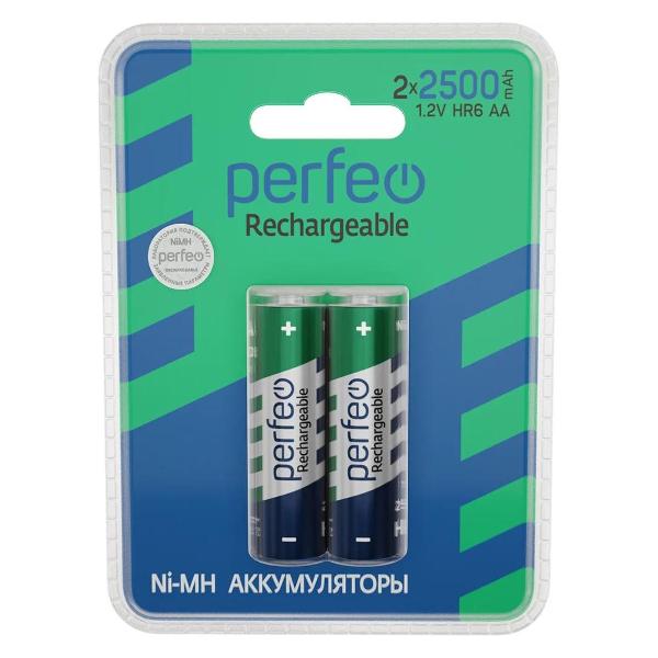Аккумуляторные батарейки Perfeo AA 2500mAh
