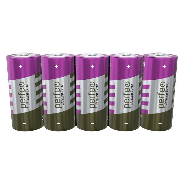 Батарейка литиевая Perfeo CR123 Extra 5шт