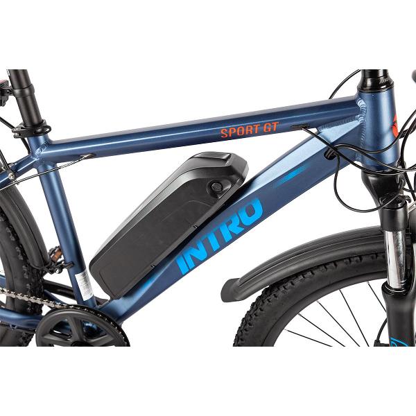 Электрический велосипед Intro Sport GT Blue/красный