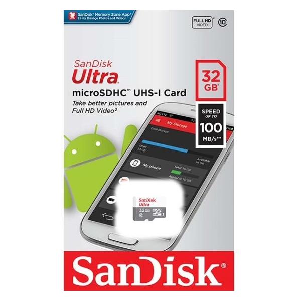 Карта памяти SDHC Micro SanDisk Ultra 32GB Class 10 фото