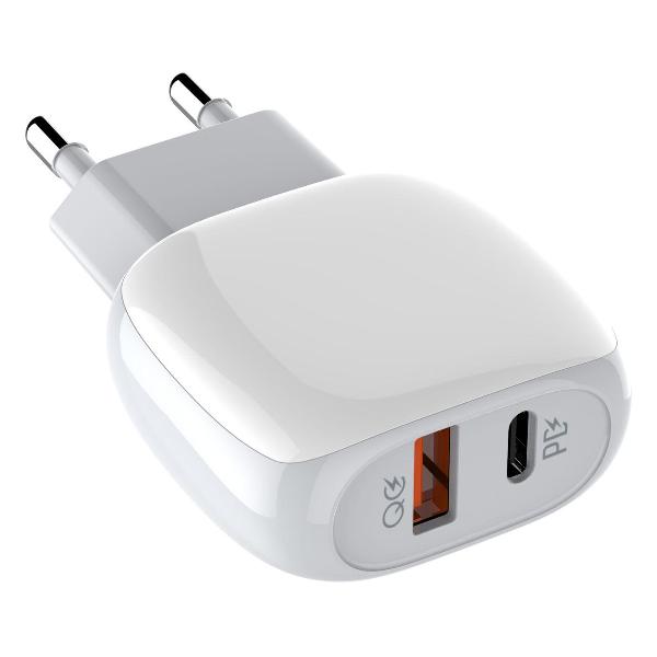 Сетевое зарядное устройство LDNIO A2313C + Кабель Lightning -Type-C