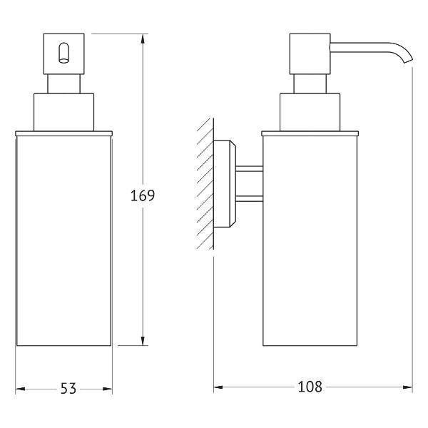 Дозатор жидкого мыла Artwelle 9932