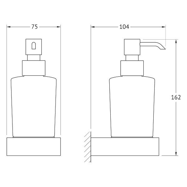 Дозатор жидкого мыла Artwelle 8333