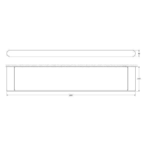 Стеклянная полка Artwelle 7727
