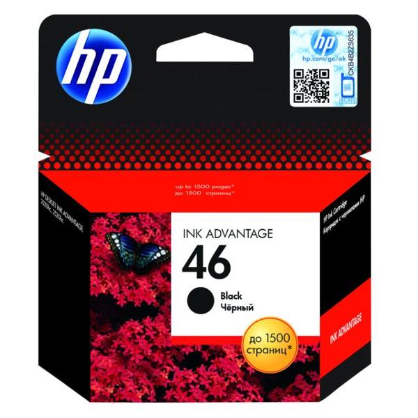 Картридж для струйного принтера HP 46 черный CZ637AE