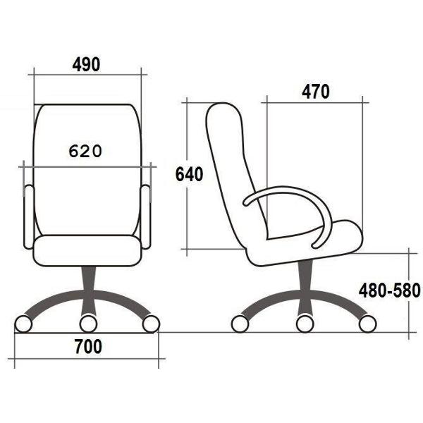 Кресло компьютерное Евростиль Menedzher PL8500