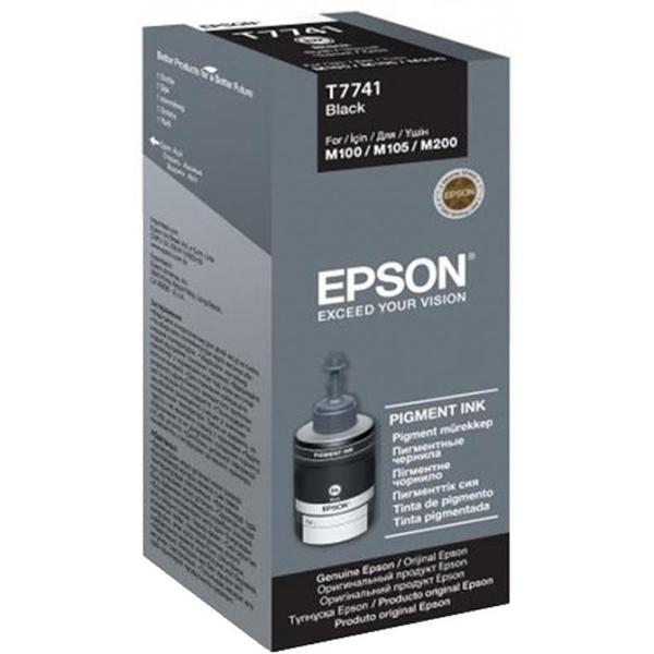 Чернила для струйного принтера Epson 774 (C13T77414A), черные фото