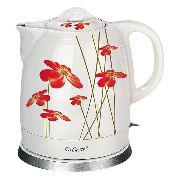 Электрочайник Маэстро MR-066-RED-FLOWERS