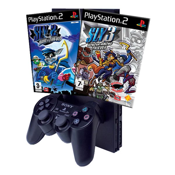 Игровая консоль PlayStation 2 Sony PS2(slim)+Sly2+Sly3 фото