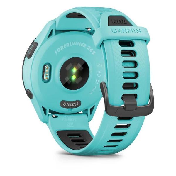 Часы с GPS трекером Garmin Forerunner 265 Music морская волна