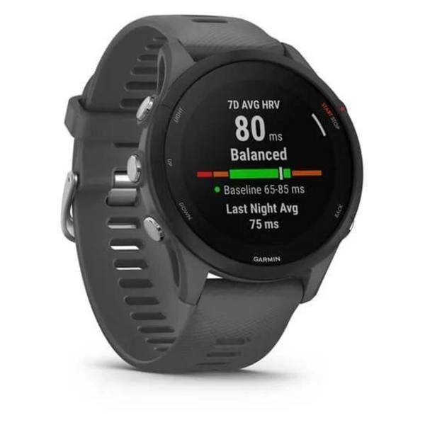 Часы с GPS трекером Garmin Forerunner 255 серый аспидный сланец