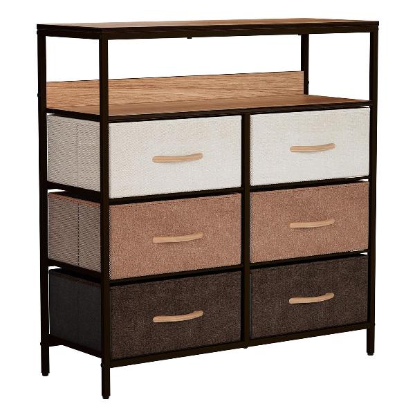 Комод бельевой Leset Локи 6 с полкой