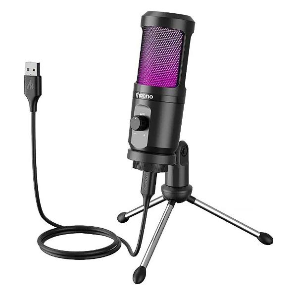 Игровой микрофон для компьютера Maono AU-PM461TR черный