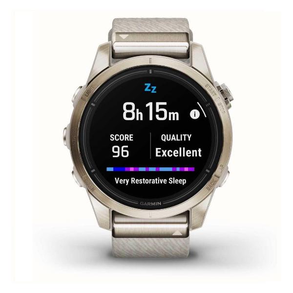 Часы с GPS трекером Garmin Epix Pro (Gen 2) Sapphire золотой