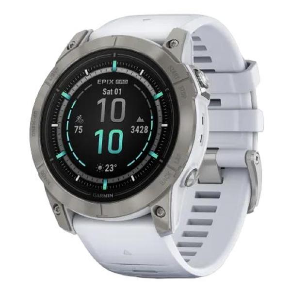 Часы с GPS трекером Garmin Epix Pro (Gen 2) Sapphire белый