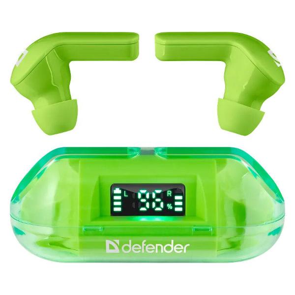 Наушники True Wireless Defender Twins 916 зеленый