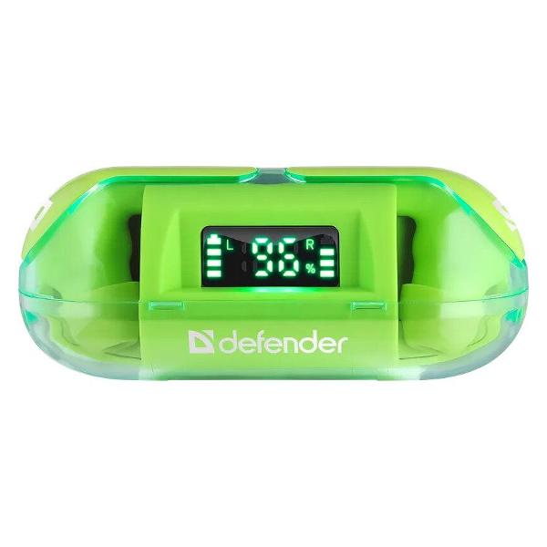 Наушники True Wireless Defender Twins 916 зеленый