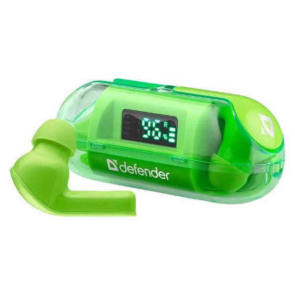 Наушники True Wireless Defender Twins 916 зеленый