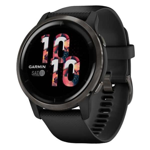 Часы с GPS трекером Garmin Venu 2 Black Slate (010-02430-11)