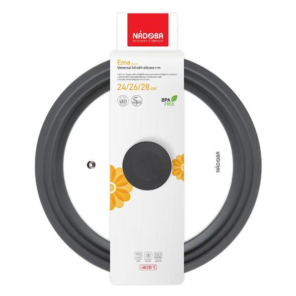 Крышка стеклянная универсальная Nadoba 24/26/28см