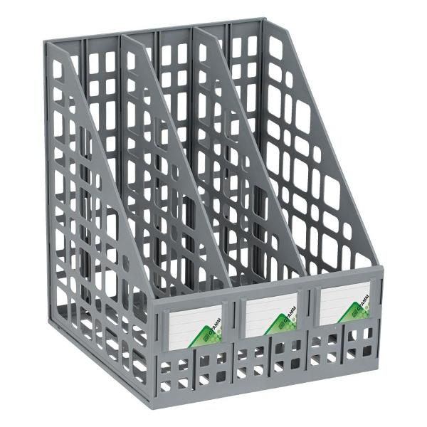 Лоток канцелярский СТАММ ЛТВ-63719/ЛТ80 серый