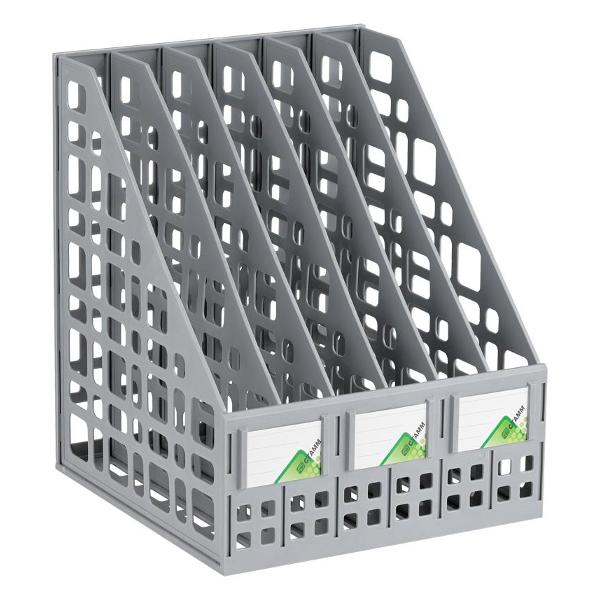 Лоток канцелярский СТАММ ЛТВ-63725/ЛТ86 серый