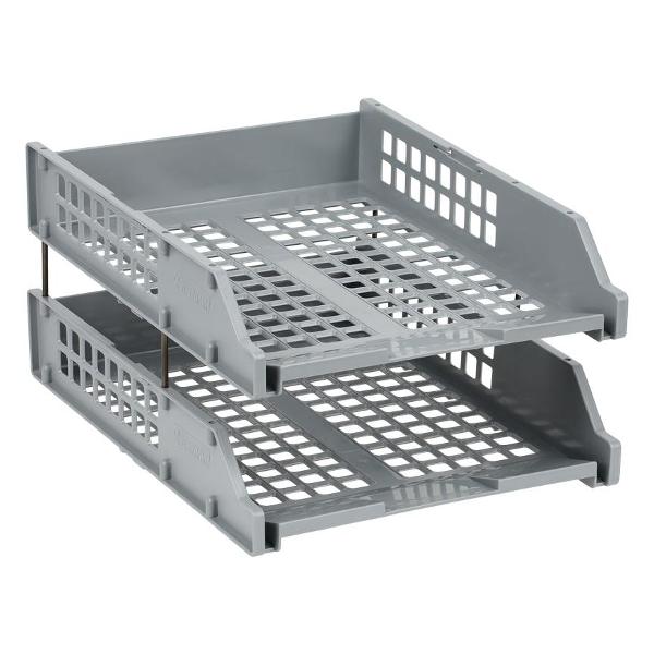 Лоток канцелярский СТАММ ЛТГ-63792/ЛТ101 серый