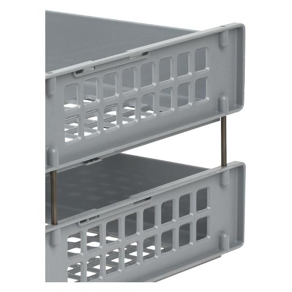 Лоток канцелярский СТАММ ЛТГ-63792/ЛТ101 серый