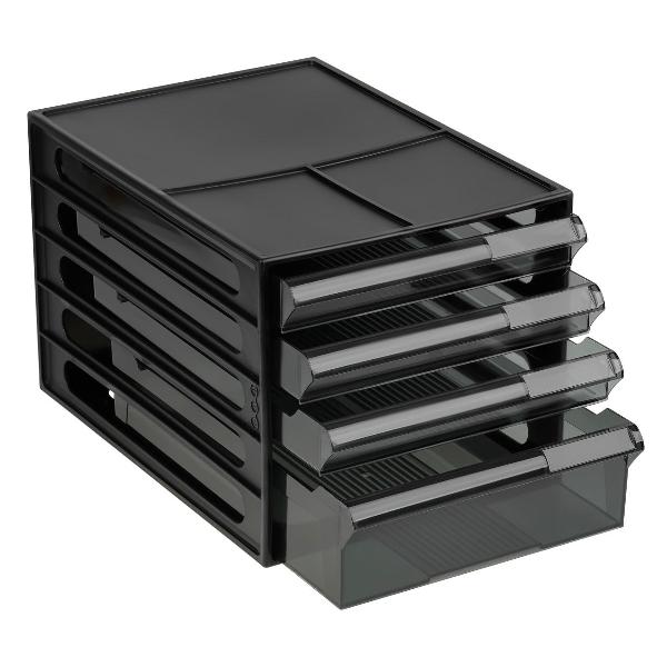 Лоток канцелярский СТАММ ЛТГ-30863 черный