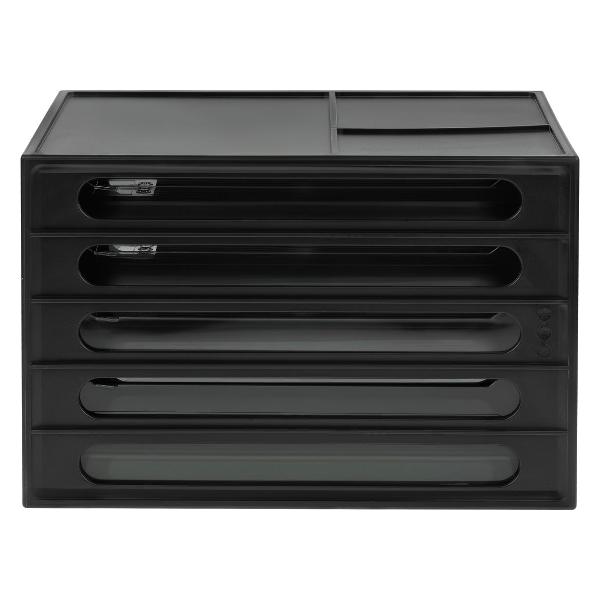 Лоток канцелярский СТАММ ЛТГ-30863 черный