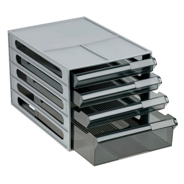 Лоток канцелярский СТАММ ЛТГ-30864 серый